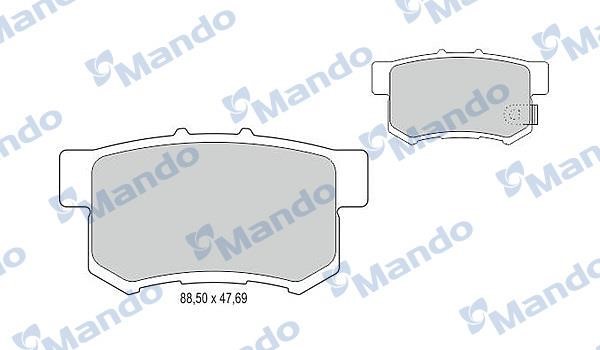 Mando MBF015128 Тормозные колодки дисковые, комплект MBF015128: Отличная цена - Купить в Польше на 2407.PL!