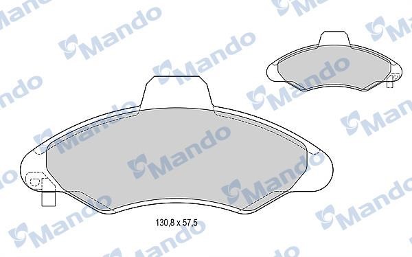 Mando MBF015130 Front disc brake pads, set MBF015130: Buy near me in Poland at 2407.PL - Good price!