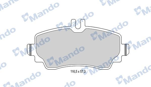 Mando MBF015131 Тормозные колодки дисковые передние, комплект MBF015131: Отличная цена - Купить в Польше на 2407.PL!