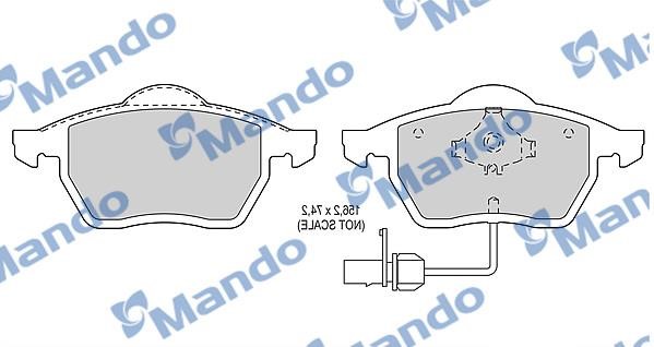 Mando MBF015143 Гальмівні колодки передні, комплект MBF015143: Приваблива ціна - Купити у Польщі на 2407.PL!