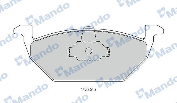 Mando MBF015144 Klocki hamulcowe przód, komplet MBF015144: Atrakcyjna cena w Polsce na 2407.PL - Zamów teraz!