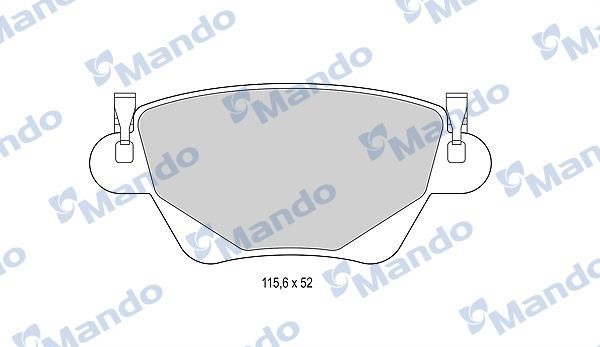 Mando MBF015152 Rear disc brake pads, set MBF015152: Buy near me in Poland at 2407.PL - Good price!