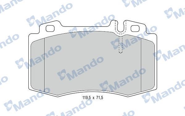 Mando MBF015154 Front disc brake pads, set MBF015154: Buy near me in Poland at 2407.PL - Good price!