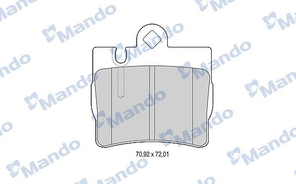 Mando MBF015155 Scheibenbremsbeläge hinten eingestellt MBF015155: Kaufen Sie zu einem guten Preis in Polen bei 2407.PL!