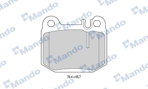 Mando MBF015156 Rear disc brake pads, set MBF015156: Buy near me in Poland at 2407.PL - Good price!