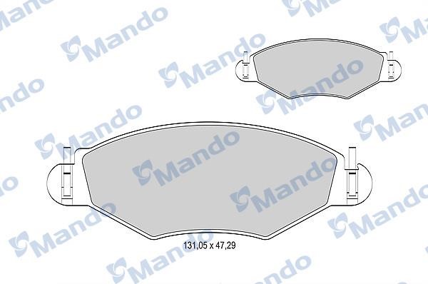 Mando MBF015163 Klocki hamulcowe przód, komplet MBF015163: Atrakcyjna cena w Polsce na 2407.PL - Zamów teraz!
