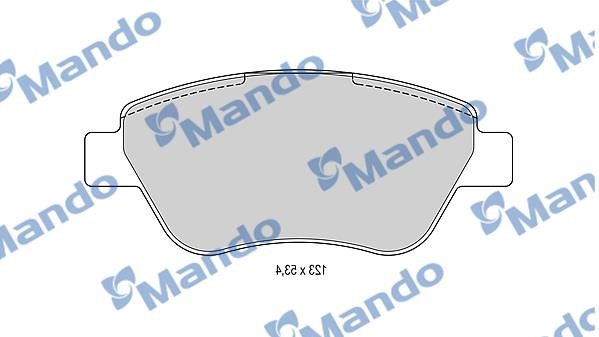 Mando MBF015167 Тормозные колодки дисковые передние, комплект MBF015167: Отличная цена - Купить в Польше на 2407.PL!