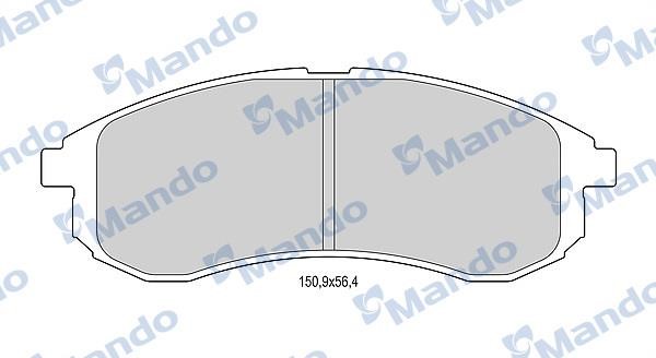 Mando MBF015173 Front disc brake pads, set MBF015173: Buy near me in Poland at 2407.PL - Good price!
