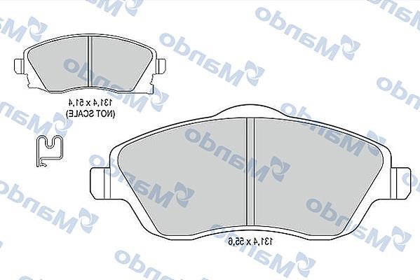 Mando MBF015178 Front disc brake pads, set MBF015178: Buy near me in Poland at 2407.PL - Good price!