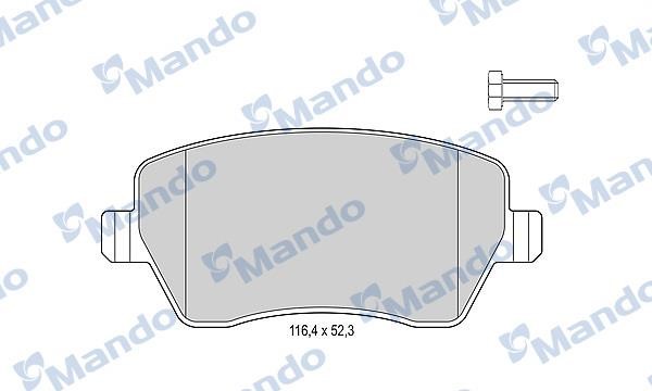 Mando MBF015179 Тормозные колодки дисковые передние, комплект MBF015179: Отличная цена - Купить в Польше на 2407.PL!