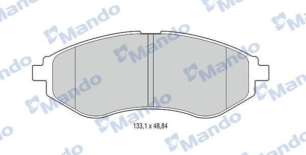 Mando MBF015186 Тормозные колодки дисковые передние, комплект MBF015186: Отличная цена - Купить в Польше на 2407.PL!