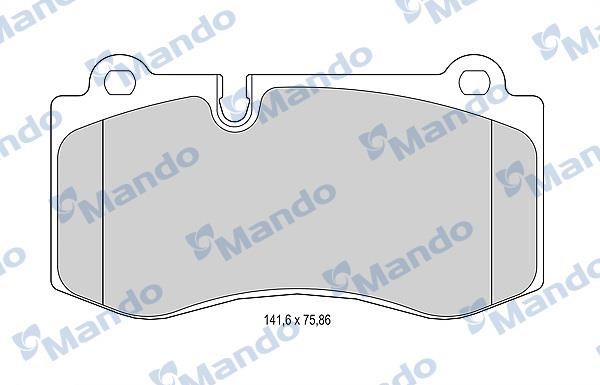 Mando MBF015231 Тормозные колодки дисковые передние, комплект MBF015231: Отличная цена - Купить в Польше на 2407.PL!
