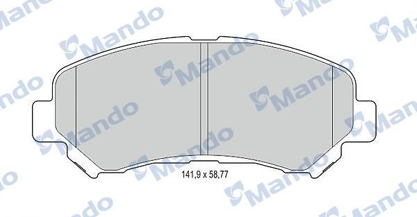Mando MBF015236 Гальмівні колодки передні, комплект MBF015236: Приваблива ціна - Купити у Польщі на 2407.PL!