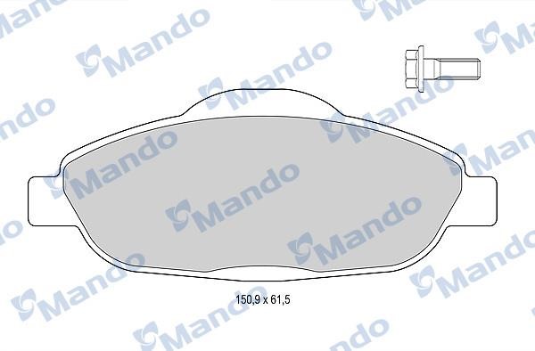 Mando MBF015237 Front disc brake pads, set MBF015237: Buy near me in Poland at 2407.PL - Good price!