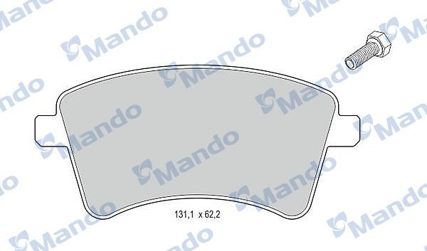 Mando MBF015240 Тормозные колодки дисковые передние, комплект MBF015240: Отличная цена - Купить в Польше на 2407.PL!