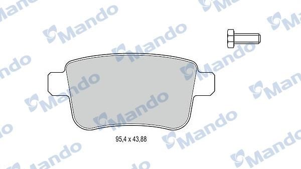 Mando MBF015241 Scheibenbremsbeläge hinten eingestellt MBF015241: Kaufen Sie zu einem guten Preis in Polen bei 2407.PL!