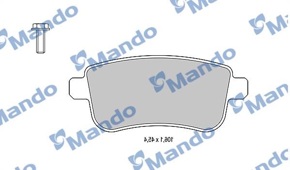 Mando MBF015253 Scheibenbremsbeläge hinten eingestellt MBF015253: Bestellen Sie in Polen zu einem guten Preis bei 2407.PL!