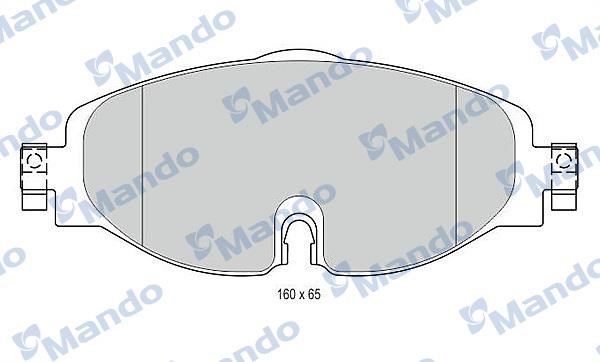 Mando MBF015281 Front disc brake pads, set MBF015281: Buy near me in Poland at 2407.PL - Good price!