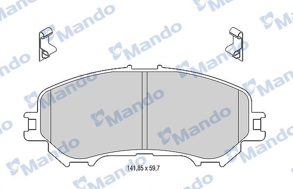 Mando MBF015287 Тормозные колодки дисковые передние, комплект MBF015287: Отличная цена - Купить в Польше на 2407.PL!