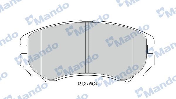 Mando MBF015308 Front disc brake pads, set MBF015308: Buy near me in Poland at 2407.PL - Good price!