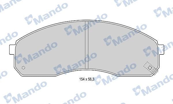 Mando MBF015319 Тормозные колодки дисковые, комплект MBF015319: Отличная цена - Купить в Польше на 2407.PL!