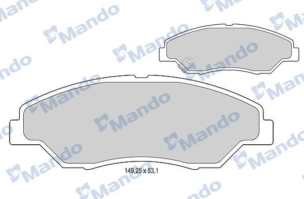 Mando MBF015320 Гальмівні колодки передні, комплект MBF015320: Приваблива ціна - Купити у Польщі на 2407.PL!