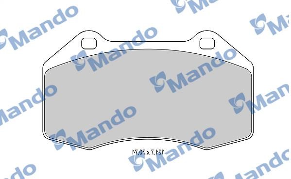 Mando MBF015359 Front disc brake pads, set MBF015359: Buy near me in Poland at 2407.PL - Good price!
