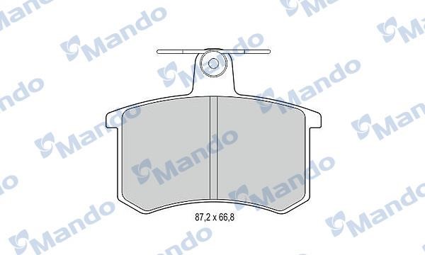 Mando MBF015365 Rear disc brake pads, set MBF015365: Buy near me in Poland at 2407.PL - Good price!