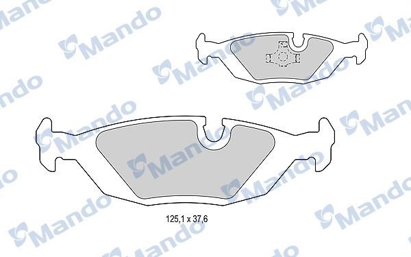 Mando MBF015396 Тормозные колодки дисковые задние, комплект MBF015396: Купить в Польше - Отличная цена на 2407.PL!