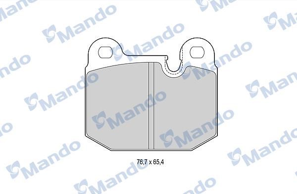 Mando MBF015397 Front disc brake pads, set MBF015397: Buy near me in Poland at 2407.PL - Good price!