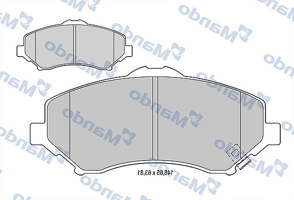 Mando MBF015453 Front disc brake pads, set MBF015453: Buy near me in Poland at 2407.PL - Good price!