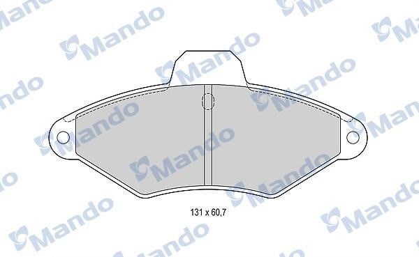 Mando MBF015457 Scheibenbremsbeläge vorne eingestellt MBF015457: Kaufen Sie zu einem guten Preis in Polen bei 2407.PL!
