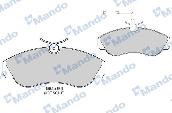 Mando MBF015471 Тормозные колодки дисковые передние, комплект MBF015471: Отличная цена - Купить в Польше на 2407.PL!