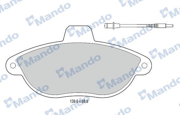 Mando MBF015472 Тормозные колодки дисковые передние, комплект MBF015472: Отличная цена - Купить в Польше на 2407.PL!