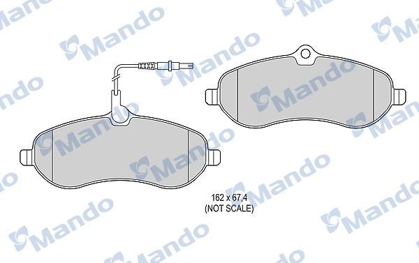 Mando MBF015481 Front disc brake pads, set MBF015481: Buy near me in Poland at 2407.PL - Good price!