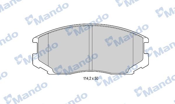 Mando MBF015489 Гальмівні колодки передні, комплект MBF015489: Приваблива ціна - Купити у Польщі на 2407.PL!