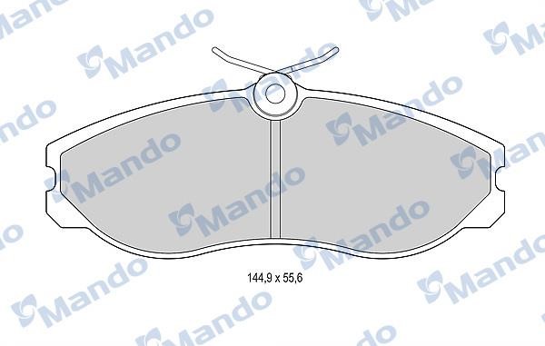 Mando MBF015517 Front disc brake pads, set MBF015517: Buy near me in Poland at 2407.PL - Good price!