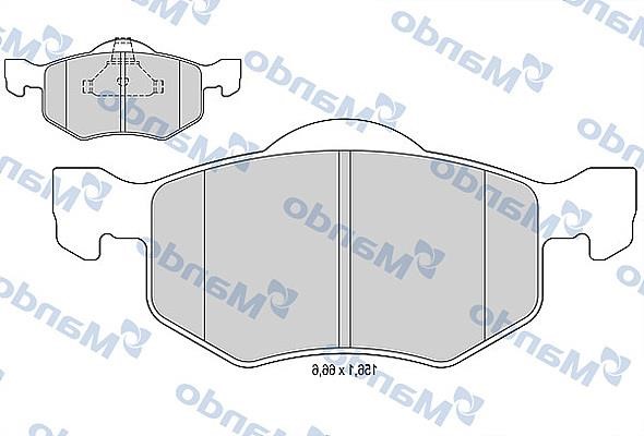 Mando MBF015523 Front disc brake pads, set MBF015523: Buy near me in Poland at 2407.PL - Good price!