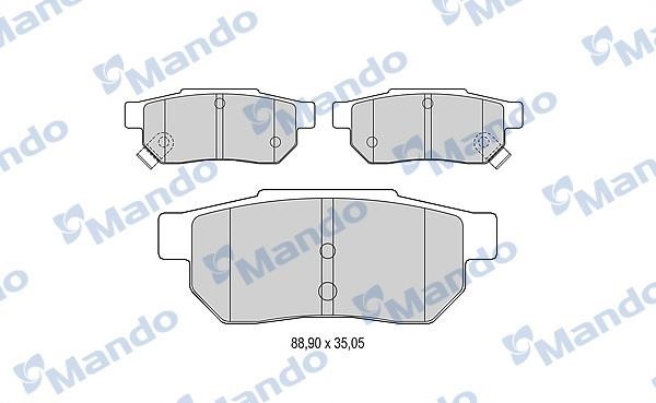 Mando MBF015531 Тормозные колодки дисковые задние, комплект MBF015531: Купить в Польше - Отличная цена на 2407.PL!
