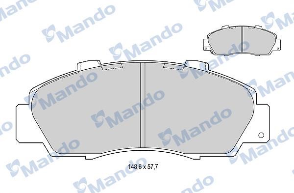 Mando MBF015535 Front disc brake pads, set MBF015535: Buy near me in Poland at 2407.PL - Good price!
