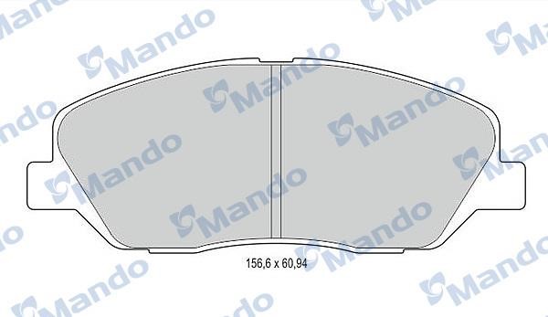 Mando MBF015551 Тормозные колодки дисковые передние, комплект MBF015551: Отличная цена - Купить в Польше на 2407.PL!