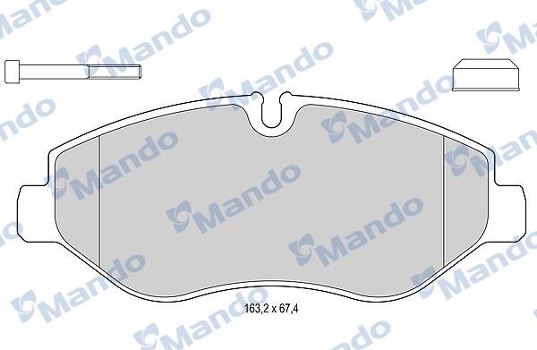 Mando MBF015563 Front disc brake pads, set MBF015563: Buy near me in Poland at 2407.PL - Good price!