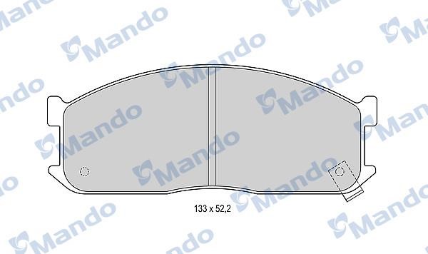 Mando MBF015585 Front disc brake pads, set MBF015585: Buy near me in Poland at 2407.PL - Good price!