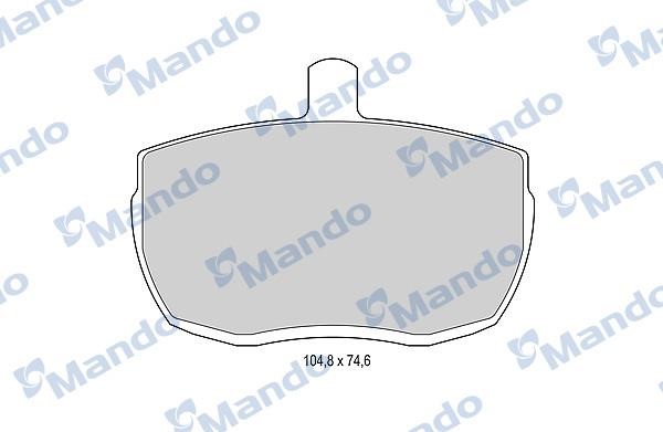 Mando MBF015596 Front disc brake pads, set MBF015596: Buy near me in Poland at 2407.PL - Good price!
