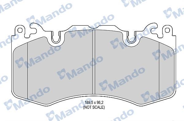 Mando MBF015606 Гальмівні колодки передні, комплект MBF015606: Приваблива ціна - Купити у Польщі на 2407.PL!