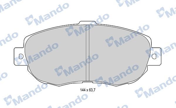 Mando MBF015611 Гальмівні колодки передні, комплект MBF015611: Приваблива ціна - Купити у Польщі на 2407.PL!
