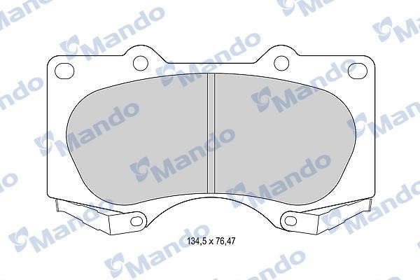 Mando MBF015614 Тормозные колодки дисковые передние, комплект MBF015614: Отличная цена - Купить в Польше на 2407.PL!