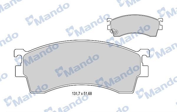 Mando MBF015620 Тормозные колодки дисковые передние, комплект MBF015620: Отличная цена - Купить в Польше на 2407.PL!