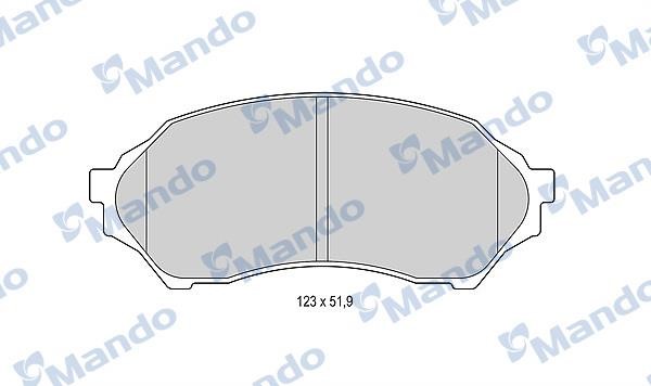 Mando MBF015630 Гальмівні колодки передні, комплект MBF015630: Приваблива ціна - Купити у Польщі на 2407.PL!
