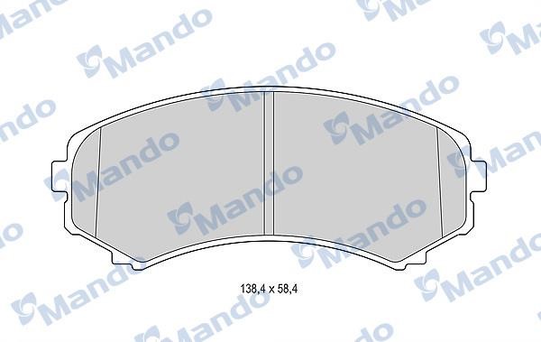 Mando MBF015633 Гальмівні колодки передні, комплект MBF015633: Приваблива ціна - Купити у Польщі на 2407.PL!